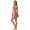 Damen kurzes Satin Negligé Nachtkleid Nachthemd Satin; Altrosa S