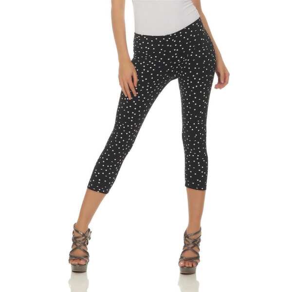 Damen Leggings 3/4 Capri mit Muster; Muster 1/XL