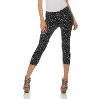 Damen Leggings 3/4 Capri mit Muster; Muster 1/XL