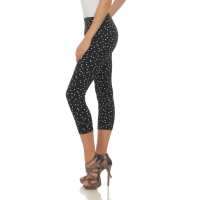 Damen Leggings 3/4 Capri mit Muster; Muster 1/XL