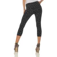 Damen Leggings 3/4 Capri mit Muster; Muster 1/XL