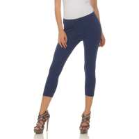 Damen Leggings 3/4 Capri mit Muster; Muster 5/L