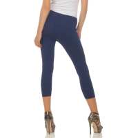 Damen Leggings 3/4 Capri mit Muster; Muster 5/L