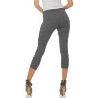 Damen Leggings 3/4 Capri mit Muster; Muster 9/XL