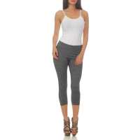 Damen Leggings 3/4 Capri mit Muster; Muster 9/XL
