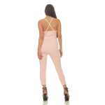 Damen Rückenfrei Slim Sommer Overall Catsuit Hosenanzug Jumpsuit Playsuit,