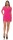 Damen Kleid Spitzenkleid Langarm; Pink L/XL