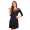 Damen Minikleid mit transparenten Einsätzen Mesh;