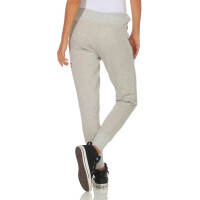 Damen Jogginghose Freizeithose; Graumeliert S