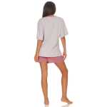 Damen kurzer Pyjama Tshirt mit Hotpants Nachtwäsche; Muster 4 M