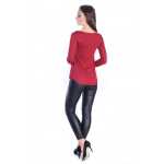 Damen Bluse Langarm-Shirt Asymmetrisch;