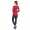 Damen Bluse Langarm-Shirt Asymmetrisch;
