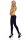 Damen Winter Leggings Lang in viele Farben Baumwolle ; Dunkelblau XXXXL/48