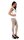 Damen Winter Leggings Lang in viele Farben Baumwolle ; Beige L/40