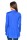 Damen Sweats Umhang Cardigan Blazer Poncho; Blau S/M