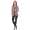 Damen Sweats Umhang Cardigan Blazer Poncho; Cappuccino 2XL/3XL
