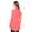 Damen Sweats Umhang Cardigan Blazer Poncho; Koralle L/XL