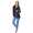 Damen Sweats Umhang Cardigan Blazer Poncho; Schwarz S/M