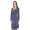 Damen Kleid Dress Langarm V-Ausschnitt ; Grafit 2XL/3XL