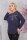 Damen Longshirt Langarm mit Muster Nieten; Muster5/2XL/3XL