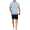 Herren Pyjama Set Short + Shirt Sommer, Blau M