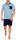 Herren Pyjama Set Short + Shirt Sommer, Blau L