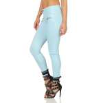 Treggings Jeggings Hüfthose Stretch Slimfit mit Taschen Hose;