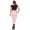Treggings Jeggings Hüfthose Stretch Slimfit mit Taschen Hose; Rosa XL