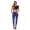 Treggings Jeggings Hüfthose Stretch Slimfit mit Taschen Hose; Blau S