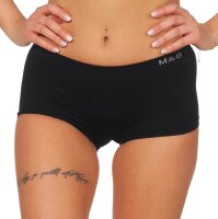 Damen Panty Unterhose Mieder Microfaser Slip; Schwarz XS/S