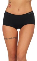Damen Panty Unterhose Mieder Microfaser Slip; Schwarz XS/S