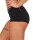 Damen Panty Unterhose Mieder Microfaser Slip; Schwarz XS/S