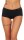 Damen Panty Unterhose Mieder Microfaser Slip; Schwarz XS/S