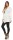 Sweats Umhang Cardigan Poncho mit Binde-Gürtel; Ecru S/M
