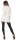 Sweats Umhang Cardigan Poncho mit Binde-Gürtel; Ecru S/M