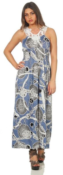 Sommer-Kleid mit Muster  Gr. M L  XL 2XL