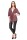 Damen Cardigan Jacke 3/4 Arm Tüll; Cappuccino 2XL/3XL