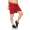 Damen Sommer Freizeit Shorts kurze Hose Hotpants locker; Rot-Blau S