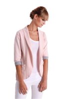 Damen Blazer Kurzjacke Jacke; Puderrosa S/M