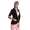 Damen Blazer Kurzjacke Jacke; Schwarz 2XL/3XL