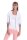 Damen Blazer Kurzjacke Jacke; Weiß 2XL/3XL