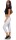 Damen Jogginhose 3/4 Sport-Hose Baumwolle mit Tasche; Grau XL