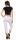 Damen Jogginhose 3/4 Sport-Hose Baumwolle mit Tasche; Grau XL