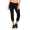 Damen Jogginhose 3/4 Sport-Hose Baumwolle mit Tasche; Schwarz XXL