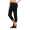 Damen Jogginhose 3/4 Sport-Hose Baumwolle mit Tasche; Schwarz XXL
