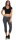 Damen Jogginhose 3/4 Sport-Hose Baumwolle mit Tasche; Dunkelgrau XXL