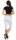 Damen Jogginhose 3/4 Sport-Hose Baumwolle;  Grau-Meliert S