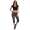 Damen Jogginhose 3/4 Sport-Hose Baumwolle;  Grafit S