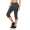 Damen Jogginhose 3/4 Sport-Hose Baumwolle;  Grafit S