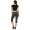Damen Jogginhose 3/4 Sport-Hose Baumwolle;  Grafit S